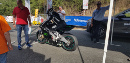 Davide su moto elettrica e-xxx alla partenza I